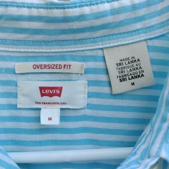 Levi's - Oversized Fit Striped Button Down Shirt - Picture 15 of 16